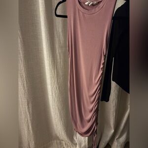 BB Dakota Dusty Pink Ruched casual dress